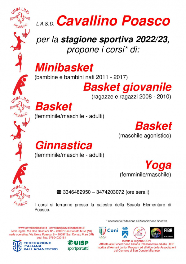 Inizio stagione 2022/23