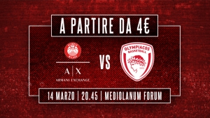 A|X Armani Exchange Olimpia Milano vs Olympiacos Piraeus